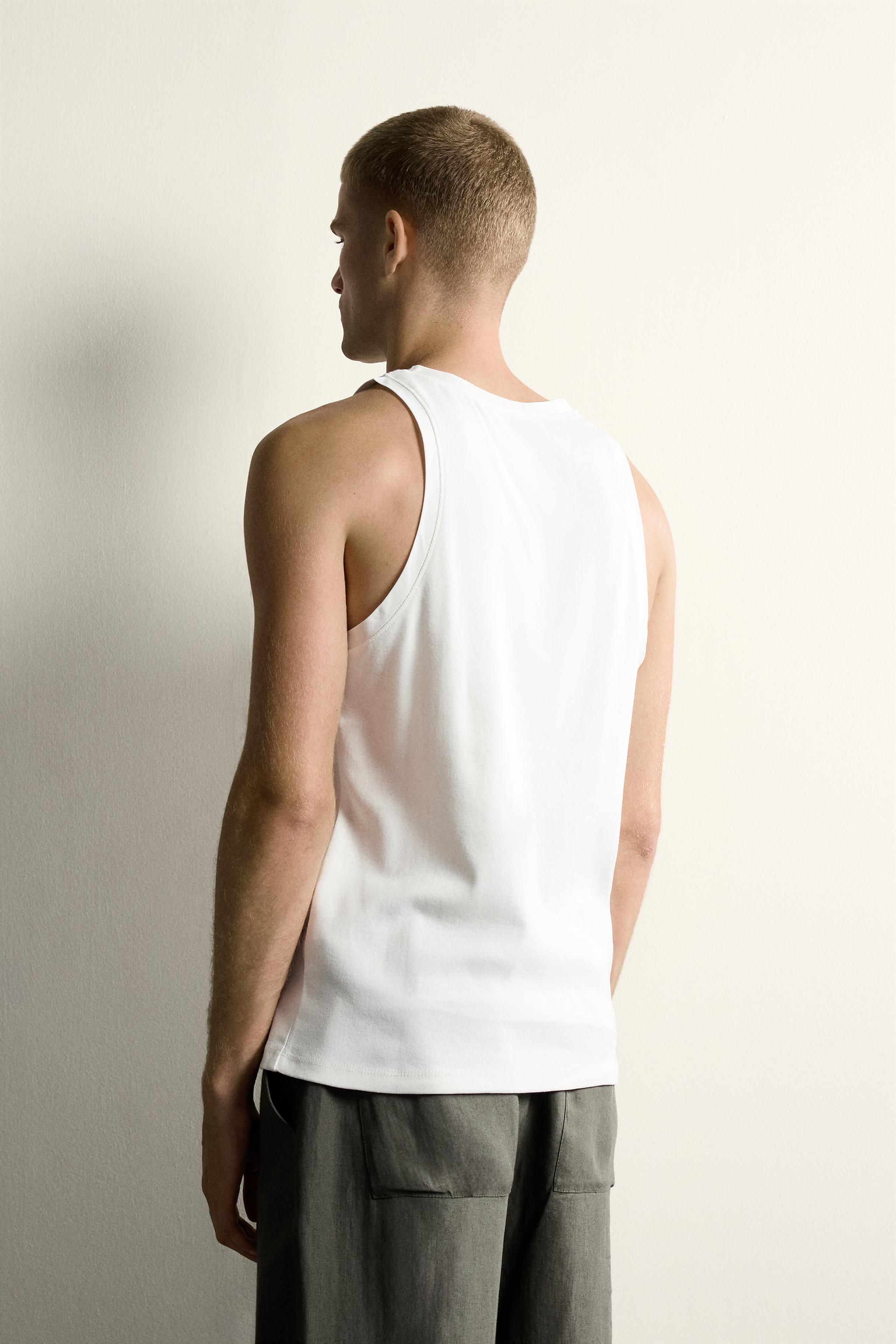 RIB TANK TOP WITH MATCHING TRIM